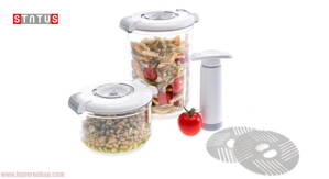 Vákuové valcové nádoby boxy na potraviny Status 5- dielny set