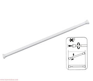 Expanzná rozperná tyč 70 - 120 cm biela Ø 2,2 cm 