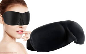Maska na oči 3D čierna