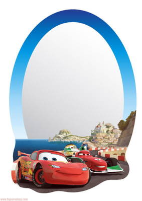 Nalepovacie dekoračné zrkadlo Disney autíčka Cars  DM 2103