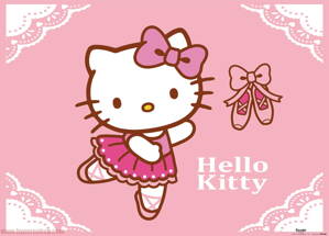 Fototapeta pre dievčatá FTM 0855 Hello Kitty, papierová  , 160x115 cm - 1 dielna