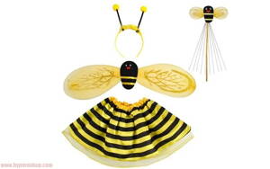 Detský karnevalový kostým - včielka