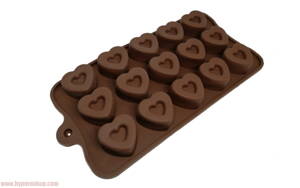 Silikónová forma na čokoládky Srdce
