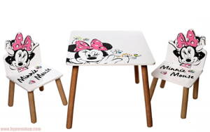 Detský stôl a stoličky Minnie Mouse
