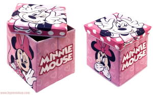 Detský úložný box taburet Minnie Mouse