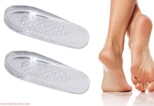 Silikónové gelové podpätenky do obuvi 1/pár  12cm