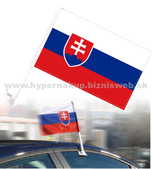 Slovenská vlajka na auto 2 / ks