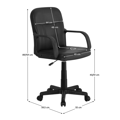 Kancelárske kreslo, čierna, AYLA NEW