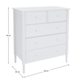 Komoda, biela, TEANA