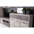 Komoda 3D2S, gaštan nairobi/onyx, JESI NEW