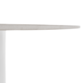 Jedálenský stôl, biely mramor/MDF, priemer 120 cm, MAHIR TYP 1