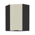 Horná rohová skrinka, cashmere/čierna, ARAKA 60x60 GN-90 1F