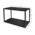 Polica, čierna, ARAKA/MENZO/SIBER ONE LOFT 60 G-36