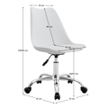Kancelárska stolička, biela, DARISA 2 NEW