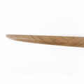 Jedálenský stôl, okrúhly, dub/čierna, priemer 110 cm, REVENTON NEW
