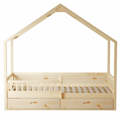 Montessori posteľ, 90x200, prírodná, masív, BIANKA