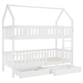 Montessori poschodová posteľ, biela, VENITA TYP 2