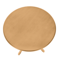 Jedálenský stôl, okrúhly, dub svetlý, priemer 106 cm, TABLOS