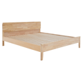 Manželská posteľ, 180x200, masívne drevo, prírodná, NOEMI