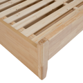 Manželská posteľ, 160x200, masívne drevo, prírodná, FLORENCIA