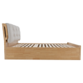 Manželská posteľ, 160x200, masívne drevo, prírodná, FLORENCIA