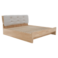 Manželská posteľ, 180x200, masívne drevo, prírodná, FLORENCIA