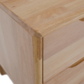Nočný stolík, masívne drevo, prírodná, FERB