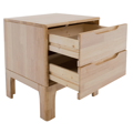 Nočný stolík, masívne drevo, prírodná, FERB