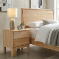Nočný stolík, masívne drevo, prírodná, FERB