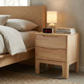 Nočný stolík, masívne drevo, prírodná, FERB