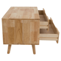 Nočný stolík, masívne drevo, prírodná, BRUNI