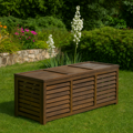 Záhradný úložný box, hnedá, LADAM