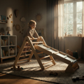 Montessori Piklerovej trojuholník 3v1, prírodná/mix farieb, OPRIN