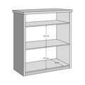Komoda, antracit/dub cremona, ADAPO ADP04