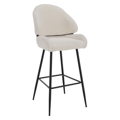 Barová stolička, biela/čierna, SANAKO TYP 2