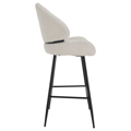 Barová stolička, biela/čierna, SANAKO TYP 2