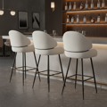 Barová stolička, biela/čierna, SANAKO TYP 2