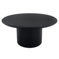 Konferenčný stolík, čierna, priemer 80 cm, MAHIR TYP 2