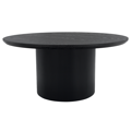 Konferenčný stolík, čierna, priemer 80 cm, MAHIR TYP 2