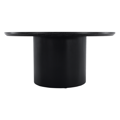 Konferenčný stolík, čierna, priemer 80 cm, MAHIR TYP 2