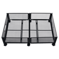 Organizér pod posteľ s kolieskami, čierna, TOMKO TYP 1