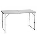 Skladací kempingový stôl, 120 cm, hliník/MDF, KEPI TYP 1