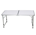 Skladací kempingový stôl, 120 cm, hliník/MDF, KEPI TYP 1