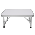 Skladací kempingový stôl, 60 cm, hliník/MDF, KEPI TYP 2