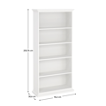 Regál, biela, PARIS 79864