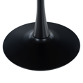 Jedálenský stôl, dub/čierna, priemer 110 cm, REVENTON NEW