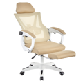Kancelárske kreslo, béžová/biela, nosnosť 150 kg, MALVIN
