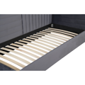 Posteľ s roštom, 90x200, sivohnedá Taupe Velvet látka, MEVIA