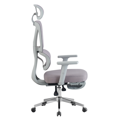 Kancelárske kreslo, sivá/chróm, DEMOS