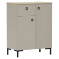 Komoda, sivohnedá Taupe/dub silverjack, DOMCA 2D1S